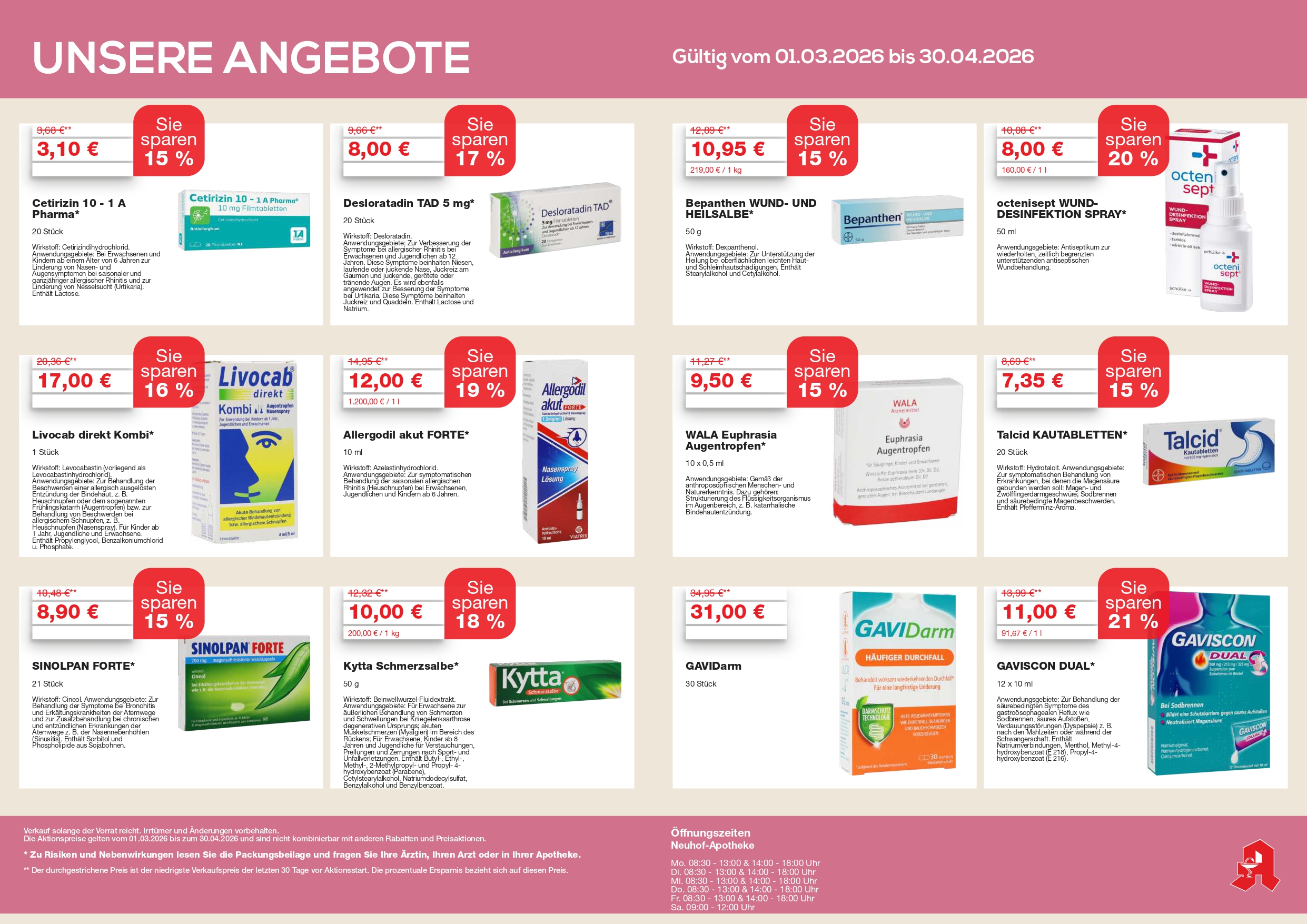 Angebotsflyer März/April Seite 2